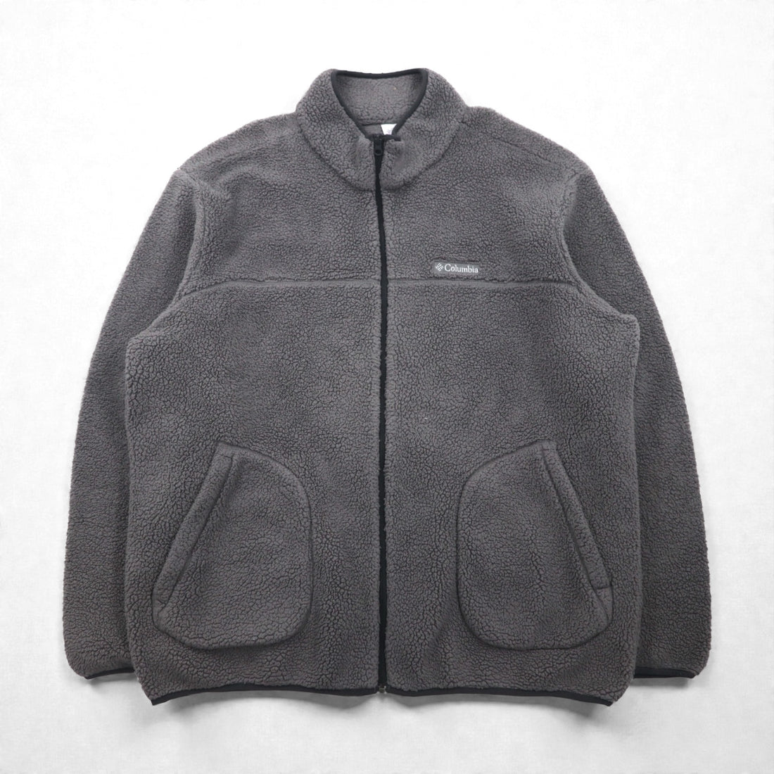 Columbia Rugged Ridge II Sherpa Fleece Jacket, XL, Gray Polyester, AM0792