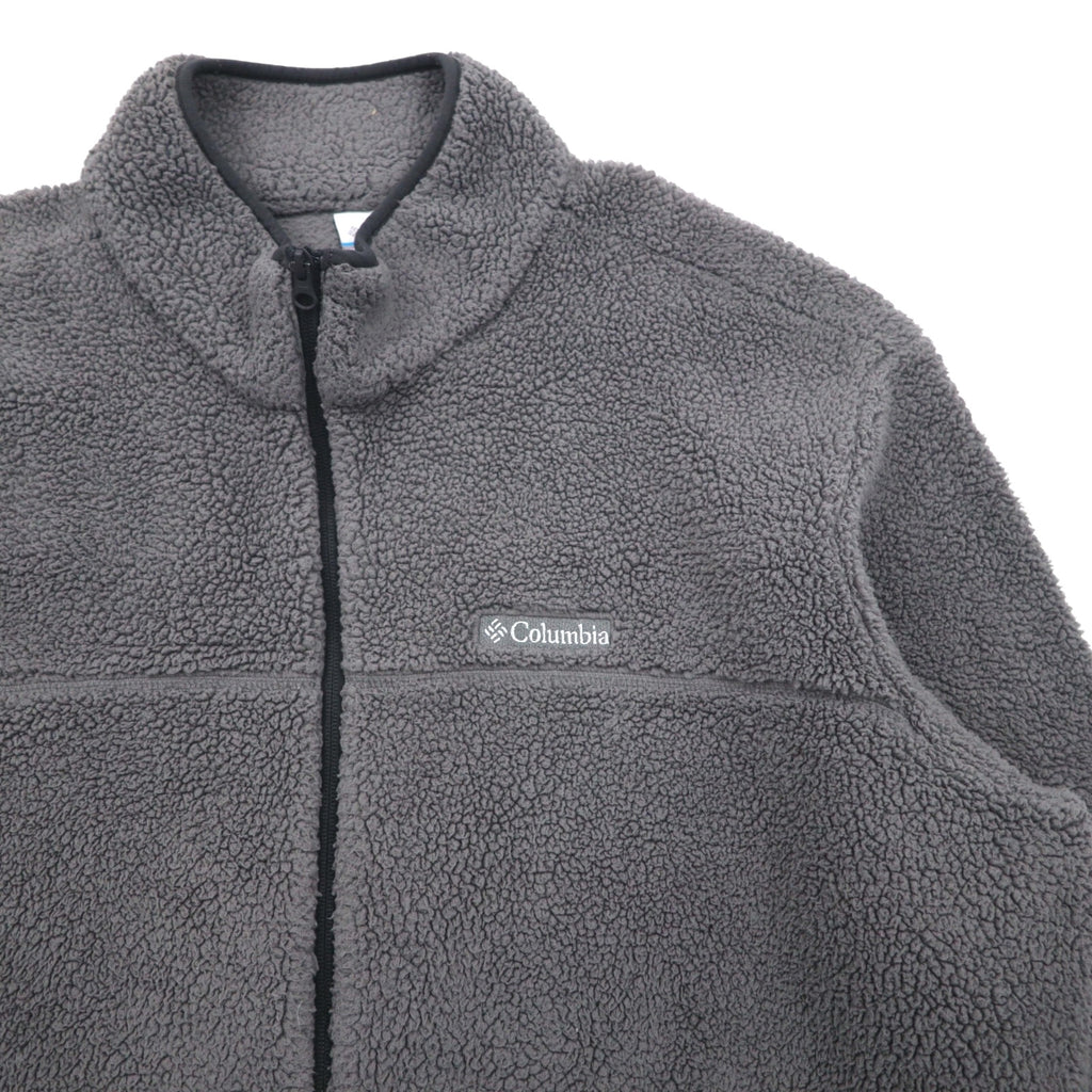 Columbia Rugged Ridge II Sherpa Fleece Jacket, XL, Gray Polyester, AM0792