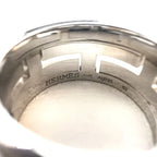 HERMES Move H Ring, size 11, orange, silver, Ag925, H design