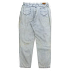 Lee 80s USA Made Union Ticket Chemical Wash Tapered Denim Pants 3XL Indigo Blue 307-5099
