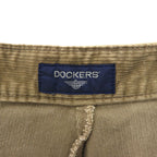 DOCKERS (Levi's) 2000s Wide Leg Corduroy Pants, Size L, Brown