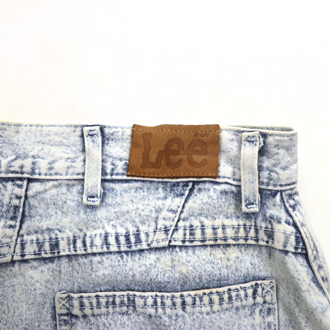 Lee 80s USA Made Union Ticket Chemical Wash Tapered Denim Pants 3XL Indigo Blue 307-5099