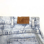Lee 80s USA Made Union Ticket Chemical Wash Tapered Denim Pants 3XL Indigo Blue 307-5099