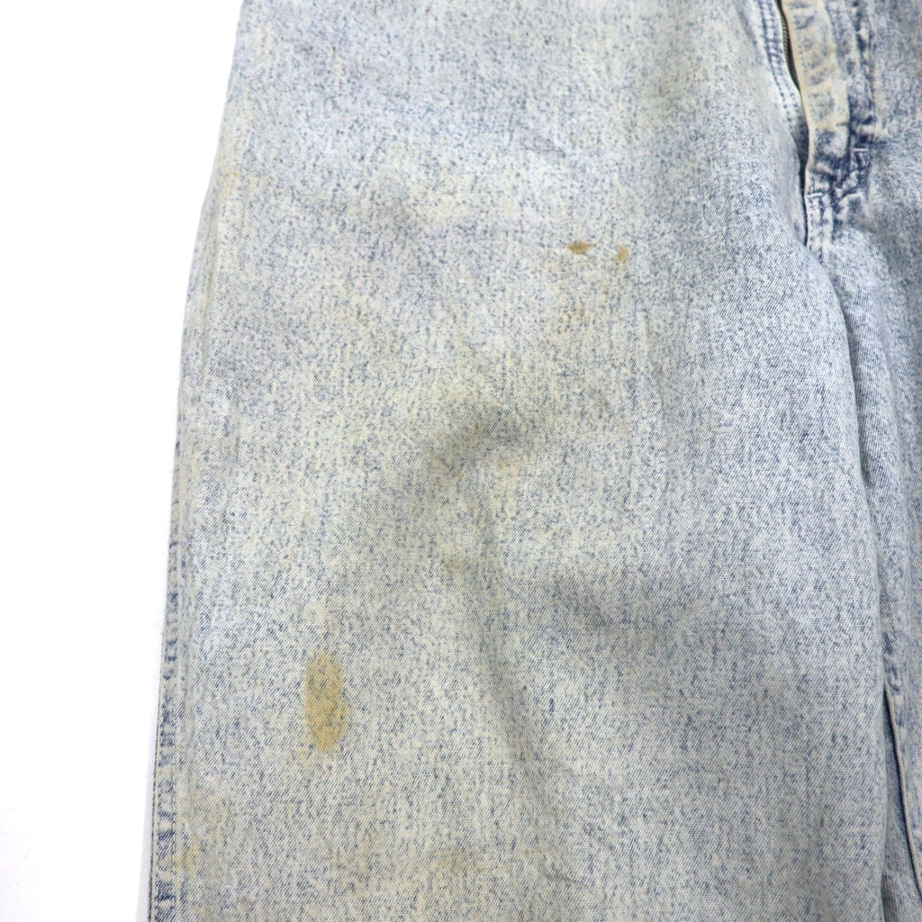 Lee 80s USA Made Union Ticket Chemical Wash Tapered Denim Pants 3XL Indigo Blue 307-5099