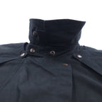 OUTBACK Oiled Jacket Saddle Jacket L Black Cotton Cape SWAGMAN Made in Fiji