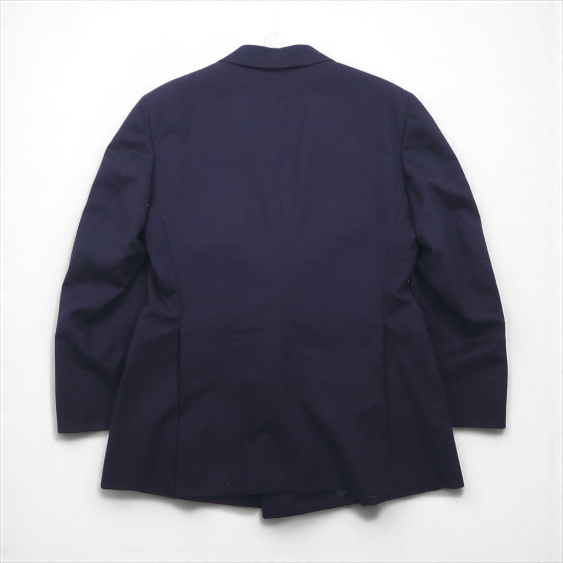 Ralph Lauren 90s Made in Japan Navy Blazer and Double-Breasted Suit, Size M, Navy Wool, Gold Buttons