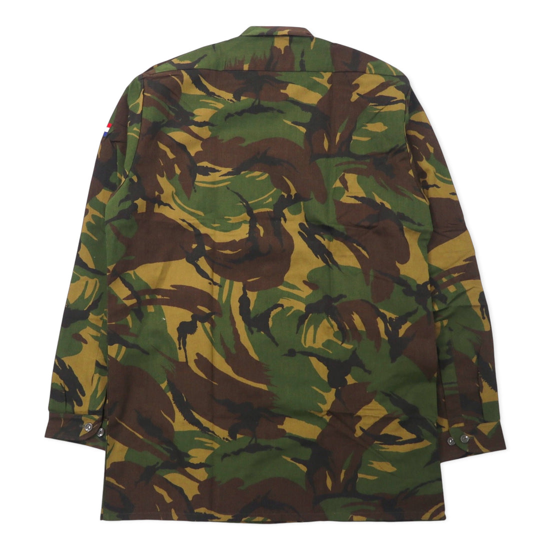 EURO MILITARY Dutch Army 90s BDU Field Shirt L Khaki Camouflage Military LONNEKER TEXTILES Deadstock Unused