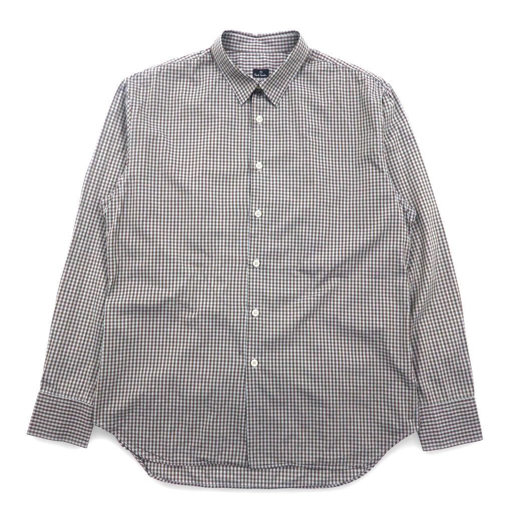 PS Paul Smith ドレスシャツ L グレー チェック コットン