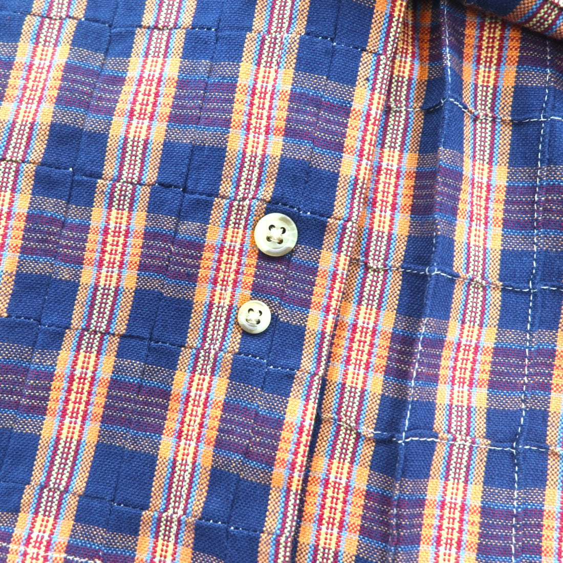 CHAPS RALPH LAUREN 90年代 ボタンダウンシャツ L ブルー チェック コットン 未使用品