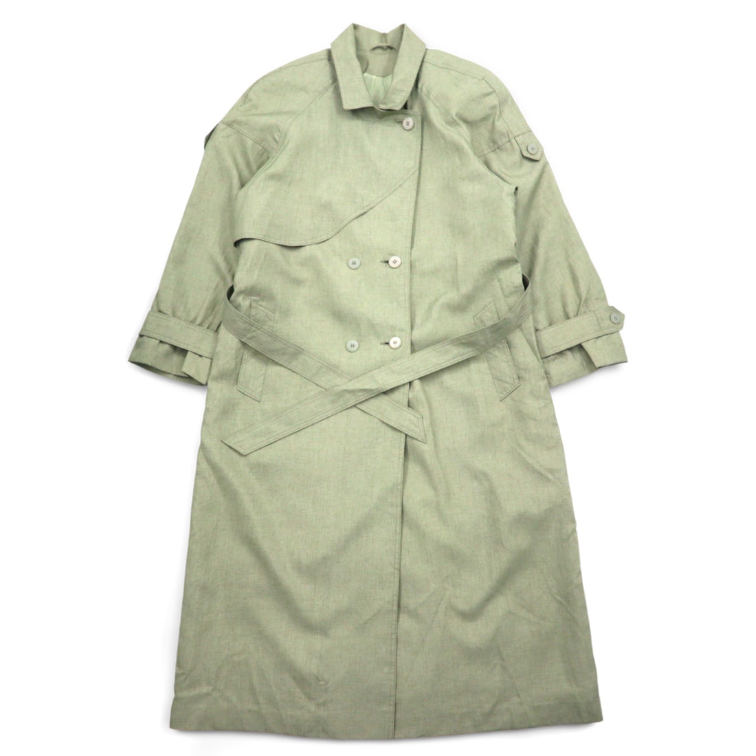 Vintage Trench Coat Collection Elegante トレンチコート L カーキ ベルト付き DIVISIN OF THUNDER BAY