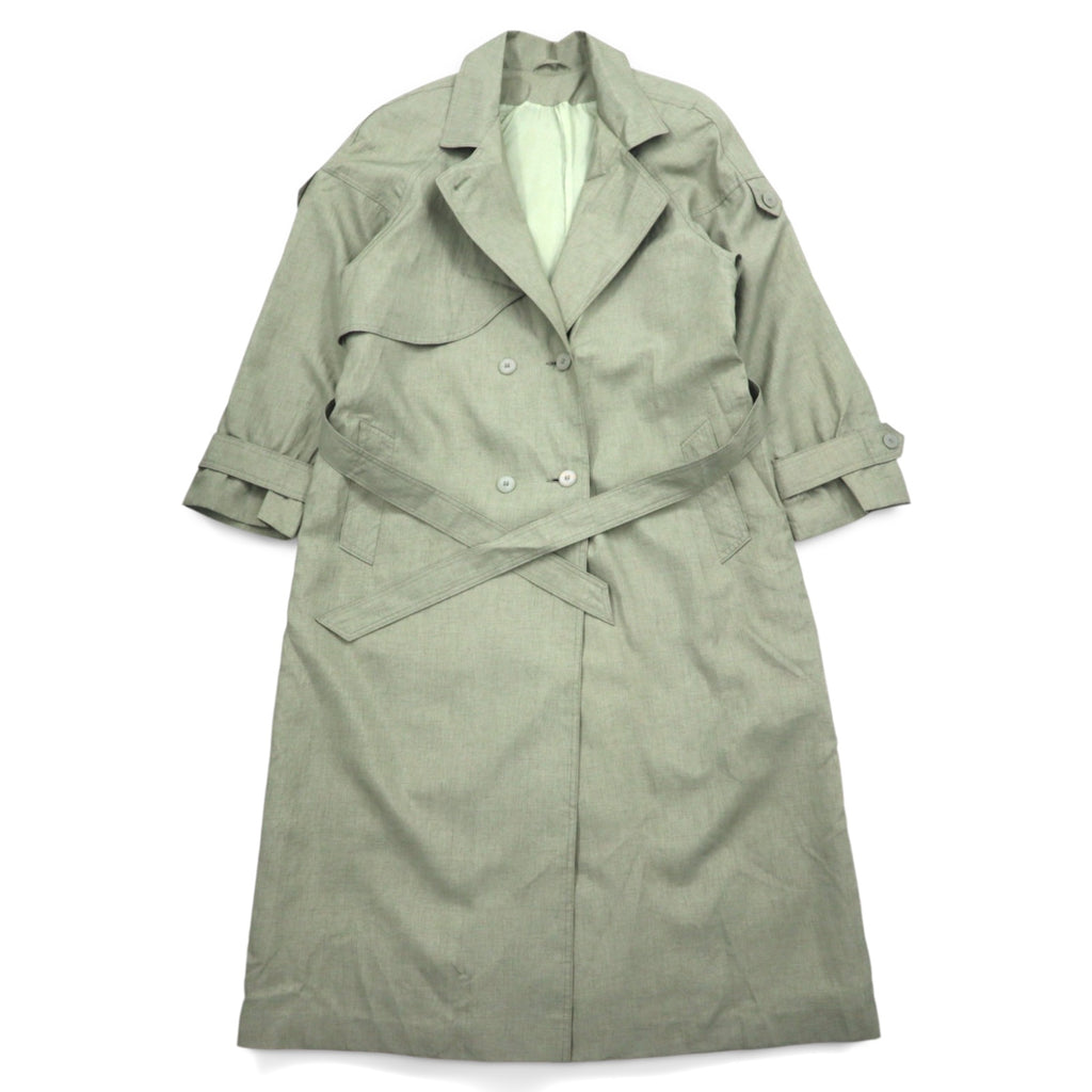 Vintage Trench Coat Collection Elegante トレンチコート L カーキ ベルト付き DIVISIN OF THUNDER BAY