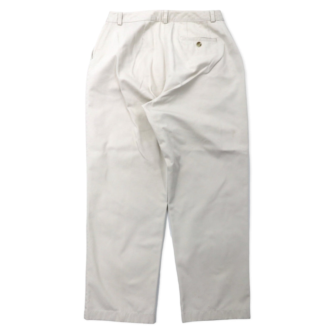 LLBean Tapered Chino Pants 12 Beige Cotton CURVY FIT 0GBV4