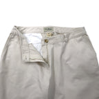 LLBean Tapered Chino Pants 12 Beige Cotton CURVY FIT 0GBV4