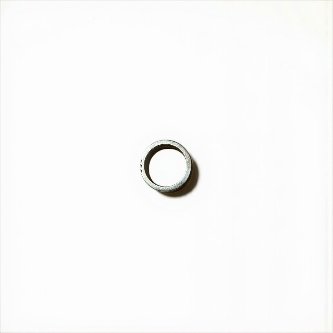 BURBERRY BLACK LABEL Silver Ring, Size 18, 925 Silver, Horse Logo Engraved