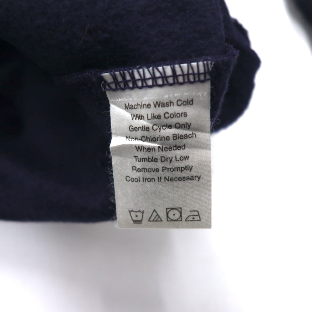 90s FIELD TASTED by OUTDOOR LIFE Sweatshirt XL Navy Cotton Fleece Lining Embroidery Animal Paki Cotton
