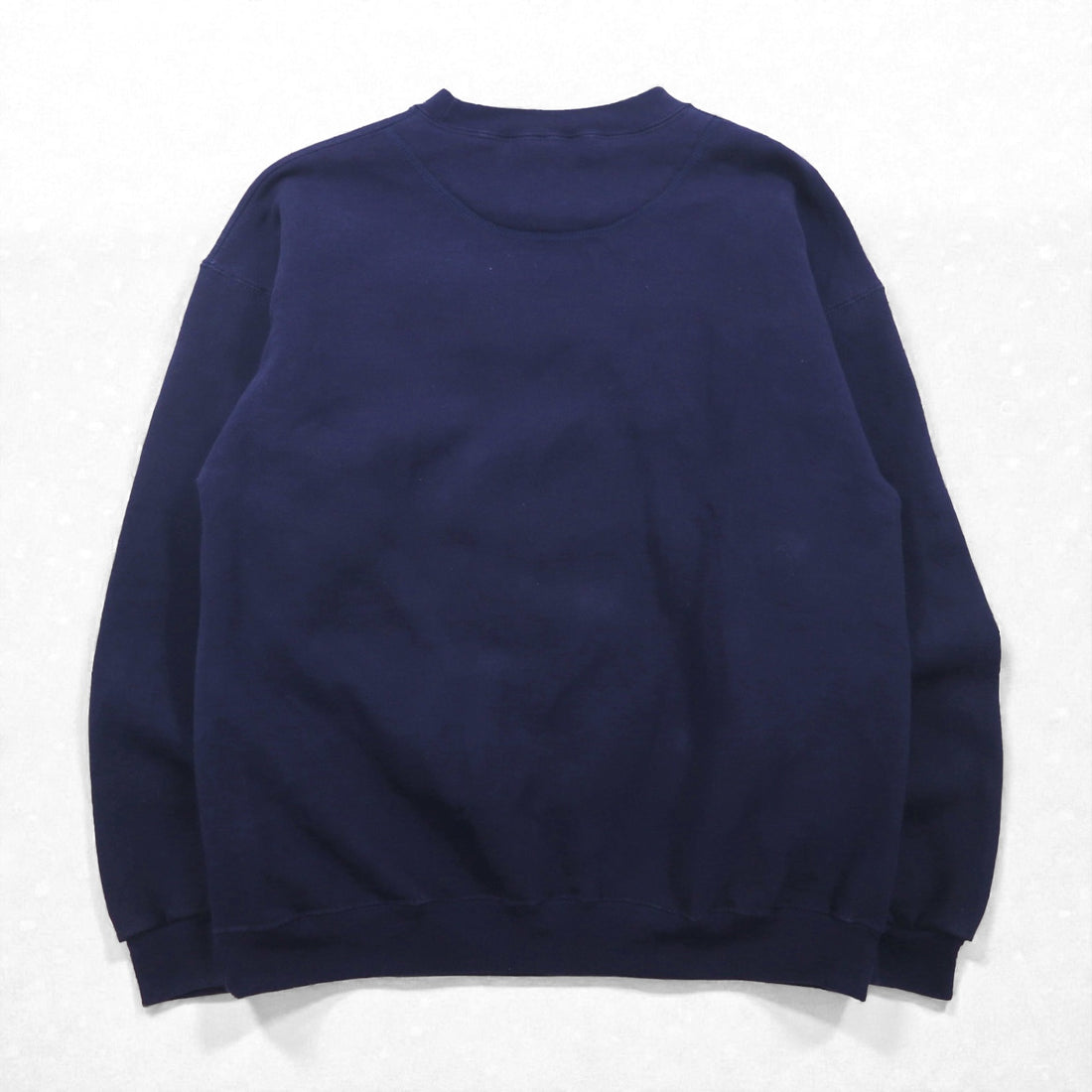 SANTEE 90s USA VintageSweatshirt ブランク ヘビーウェイト 前V スウェット トレーナー L ネイビー 無地 90年代 USA製