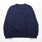 SANTEE 90s USA VintageSweatshirt ブランク ヘビーウェイト 前V スウェット トレーナー L ネイビー 無地 90年代 USA製