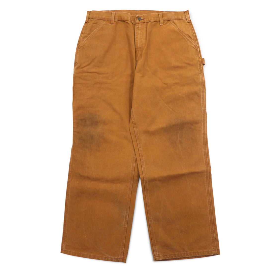 Carhartt Loose Fit Duck Painter Pants L Brown Washed B11-BRN Made in Mexico