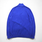 LACOSTE ハーフジップ  ニット セーター L ブルー コットン AH9433