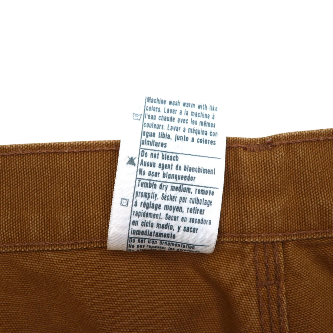 Carhartt Loose Fit Duck Painter Pants L Brown Washed B11-BRN Made in Mexico