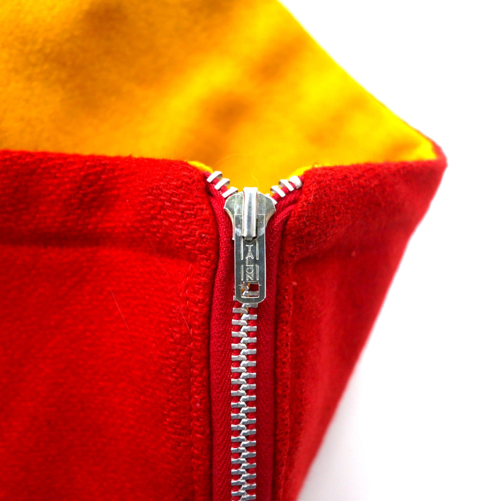 BUTWIN Made in USA 60's Stadium Jacket Award Jacket 14 Red Wool Rod-shaped TALON Zip Rabbit Hood Detachable