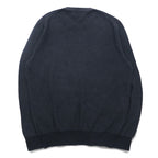 POLO RALPH LAUREN Crew Neck Pima Cotton Knit Sweater, Medium, Gray, Small Pony Embroidery