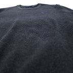 POLO RALPH LAUREN Crew Neck Pima Cotton Knit Sweater, Medium, Gray, Small Pony Embroidery