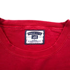 Lee 90s USA Made Premium Cotton Sweatshirt L Red Cotton Embroidery Arch SANIBEL ISLAND