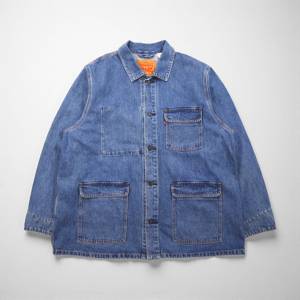 Levi's WORKWEAR Engineer Coat Coverall XL Indigo Denim A0744