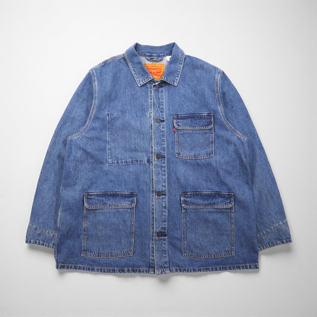 Levi's WORKWEAR Engineer Coat Coverall XL Indigo Denim A0744
