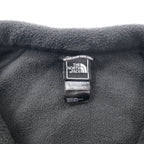 THE NORTH FACE Full Zip Fleece Jacket L Black Polyester One Point Logo Embroidery