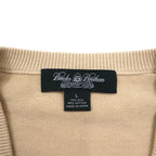 Brooks Brothers セーター Vネック シルクニット セーター L ベージュ コットン COUNTRY CLUB