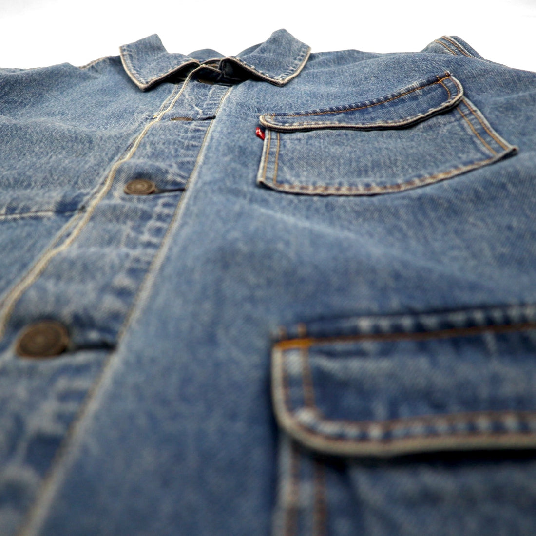 Levi's WORKWEAR Engineer Coat Coverall XL Indigo Denim A0744