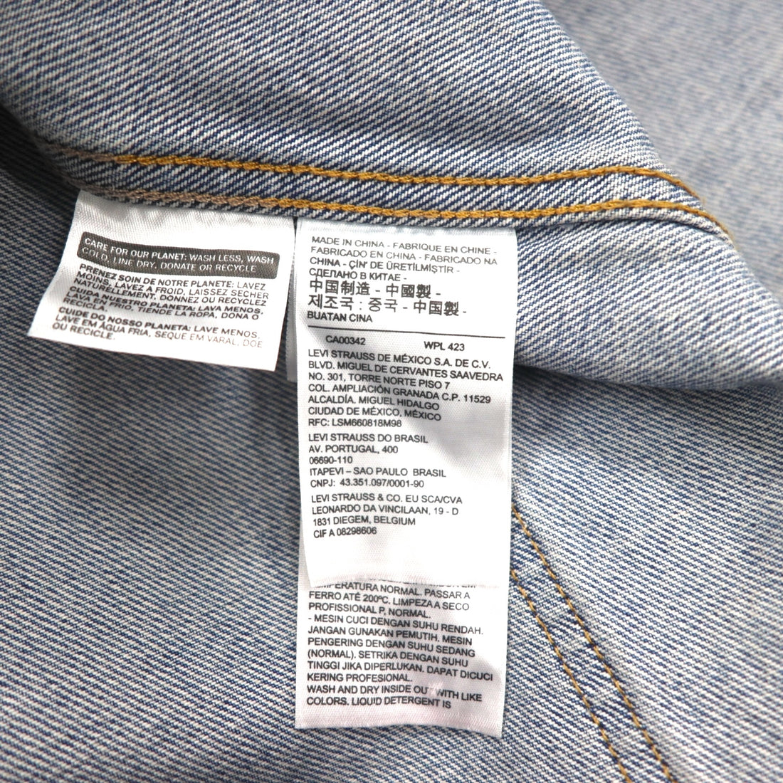 Levi's WORKWEAR Engineer Coat Coverall XL Indigo Denim A0744