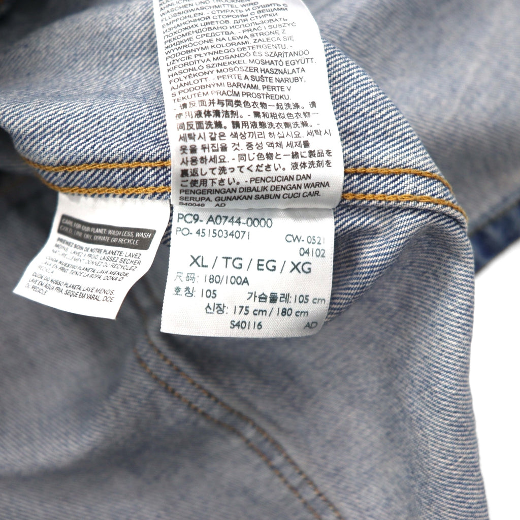 Levi's WORKWEAR Engineer Coat Coverall XL Indigo Denim A0744