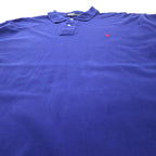 Polo by Ralph Lauren ポロシャツ XL ブルー コットン 鹿の子 スモールポニー刺繍 ビッグサイズ