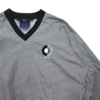 SUNDERLAND of SCOTLAND Made in Scotland Piste Pullover Nylon Jacket L White Houndstooth