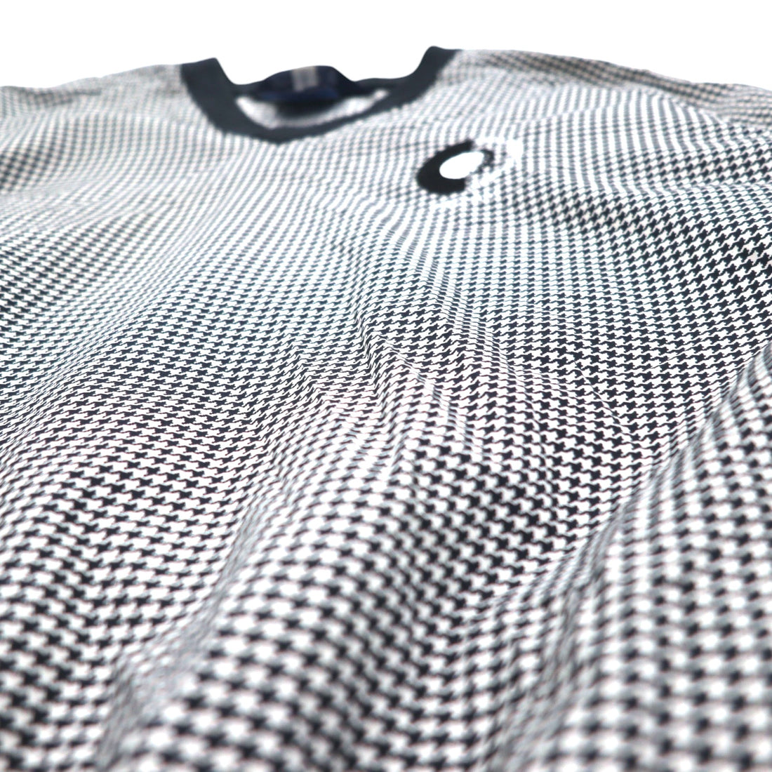 SUNDERLAND of SCOTLAND Made in Scotland Piste Pullover Nylon Jacket L White Houndstooth