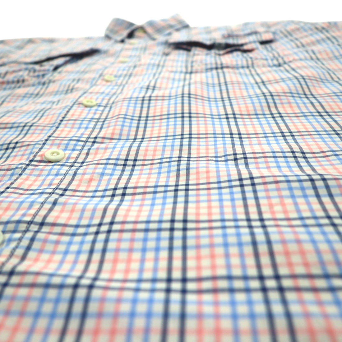 Columbia PFG Super Bahama UV Protection Omni-Shade Bahama Fishing Shirt L White Blue Check Nylon FM7190