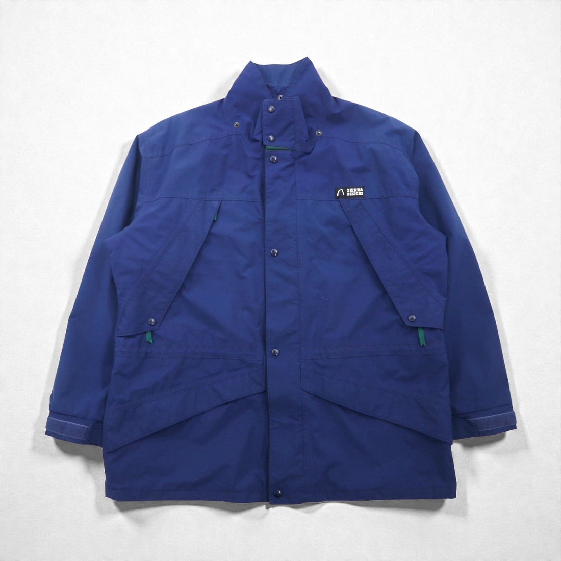 SIERRA DESIGNS 90年代 カナダ製 ゴアテックス GORE-TEX マウンテンジャケット XL ネイビー 防水 ダブルジップ BLACK WATER DESIGNS LIMITED