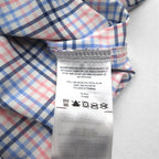 Columbia PFG Super Bahama UV Protection Omni-Shade Bahama Fishing Shirt L White Blue Check Nylon FM7190