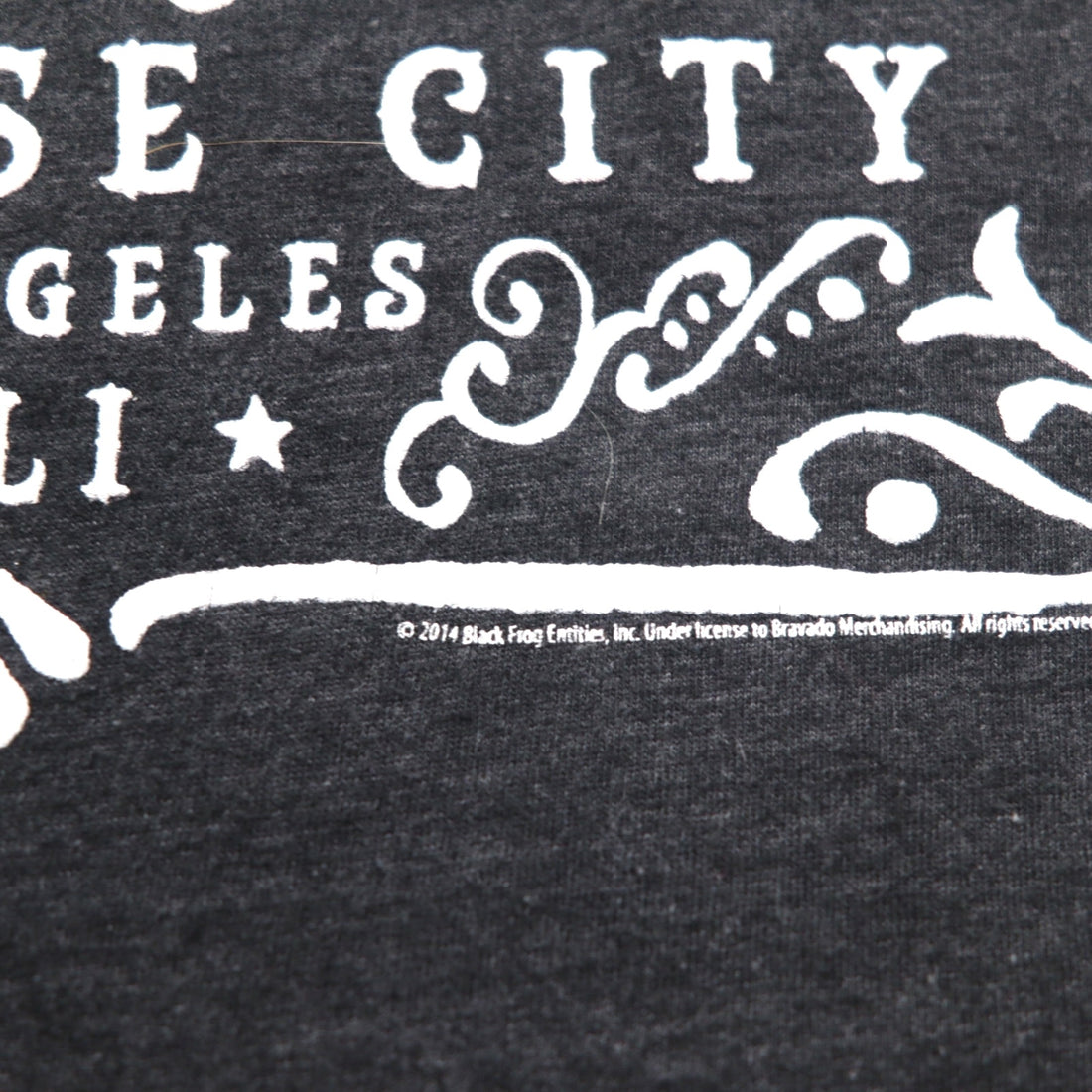 GUNS N' ROSES Rock Band T-Shirt XL Gray Cotton PARADISE CITY Skull Bravado Made in Mexico