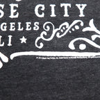 GUNS N' ROSES Rock Band T-Shirt XL Gray Cotton PARADISE CITY Skull Bravado Made in Mexico