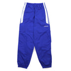 adidas 90s International Flag Tag Nylon Track Pants Jersey L Blue 3 Stripes