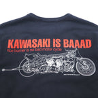 90s SOTQ Long Sleeve T-Shirt Long TL Black Kawasaki kawasaki is BAAAD Double-sided Print MOTORWN Exclusive