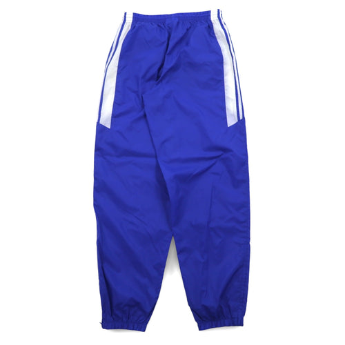 adidas 90s International Flag Tag Nylon Track Pants Jersey L Blue 3 Stripes