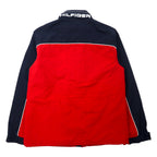 TOMMY HILFIGER セーリングジャケット L ネイビー レッド ナイロン フリースライナー フード収納式