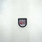Reebok CLASSIC Line Design Polo Shirt XL Cream Navy Cotton Unused