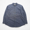 L.L.Bean 00s Chambray Button Down Shirt, Large, Blue Cotton, DUG3