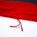 CHAPS RALPH LAUREN 90s Half Zip Sweatshirt L Red Cotton Drawstring